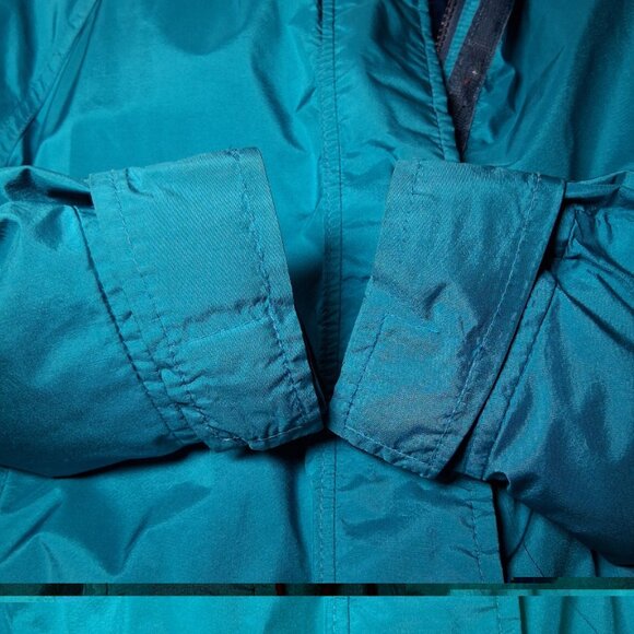 Vintage 1990s North Face Extreme Jacket Women 10 Teal Snow Ski Gore Tex Winter - Picture 14 of 16